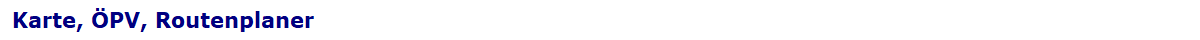 Karte, �PV, Routenplaner